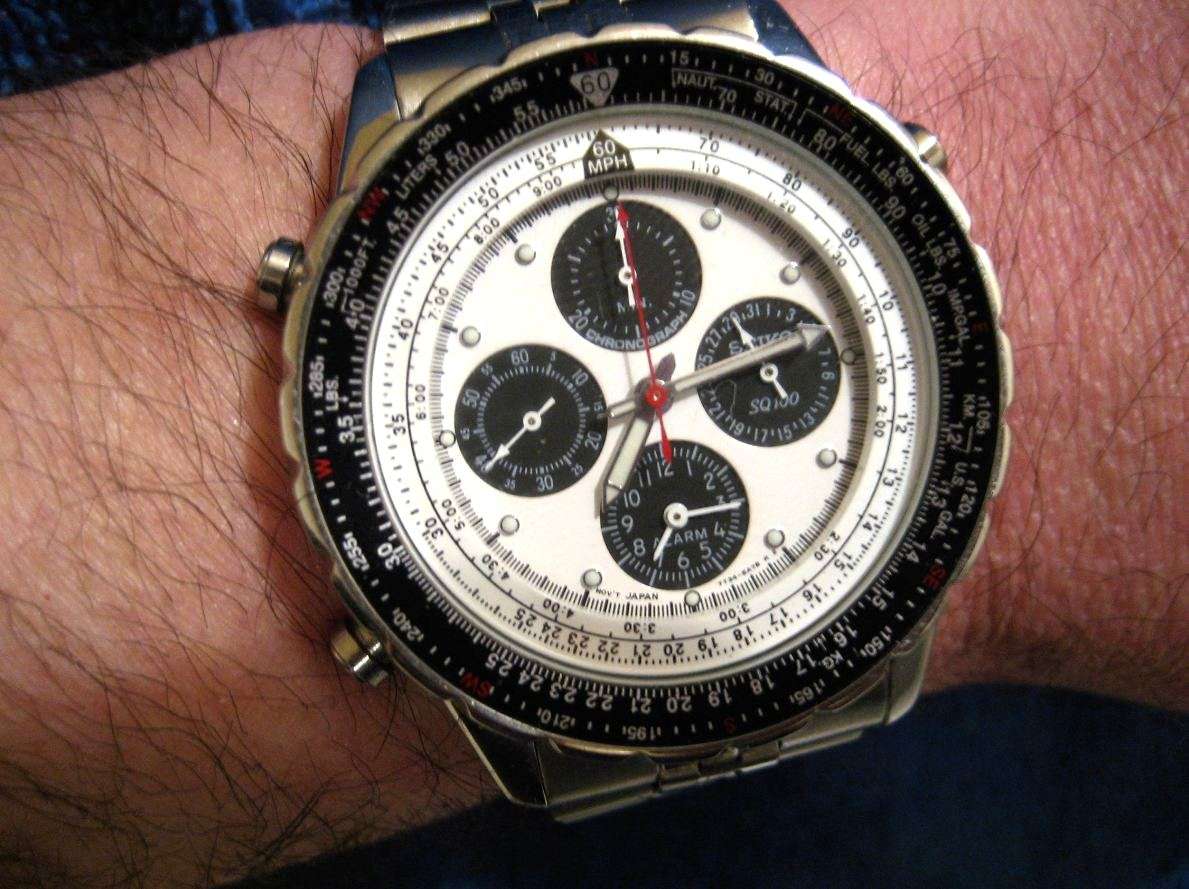 Rare SEIKO Flightmaster white dial, black subdials, bracelet question |  WatchUSeek Watch Forums